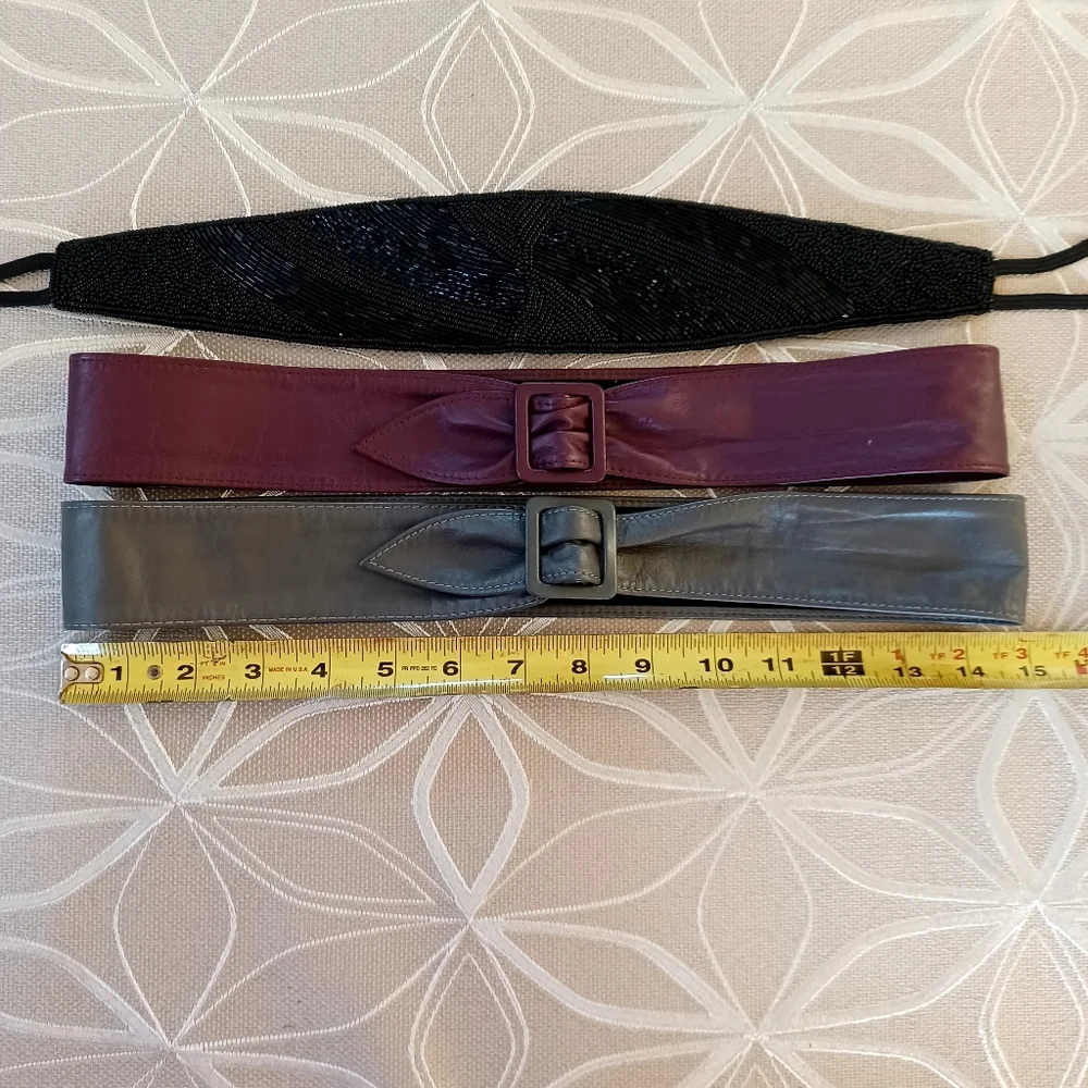 Bundle 80's- 90's Leather Belts!!